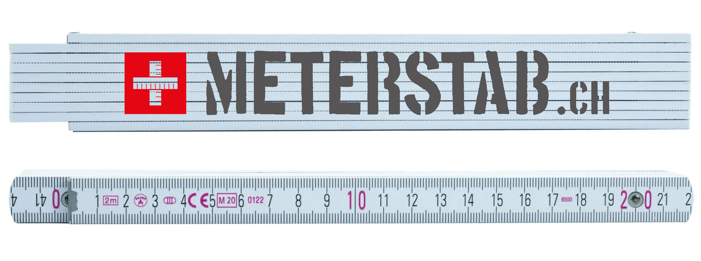 M500-Il metro in legno premium con stampa su entrambi i lati